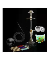 Hookah Marble Black with Accessories