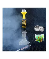 Spring Hookah Mini Black-Yellow with Accessories