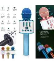 Karaoke Microphone Bluetooth Speaker blue 22ACity
