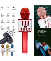Karaoke Microphone Bluetooth Speaker Red 22ACity