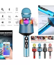Karaoke Microphone Bluetooth Speaker Blue 33ACity