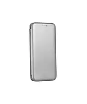 Oval Stand Book Δερματίνης Ασημί Samsung S21 FE - Mobile Case