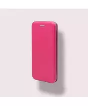 Oval Stand Book Δερματίνης Φούξια Samsung S21 FE - Mobile Case