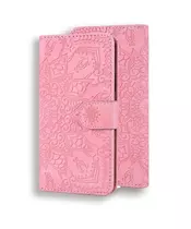Mandala Flower Wallet Leather Case