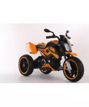 Ηλεκτροκίνητη Παιδική Μοτοσικλέτα με 3 Τροχούς, Πορτοκαλί,  12V, 4.5Ah