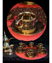 ORIENTAL COFFE Tea DARK Gold Morocco 6pcs #CF07