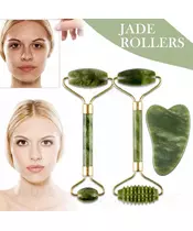 Jade Roller & Gua Sha (both items included as seen) Facial Massager (Free Shipping)
