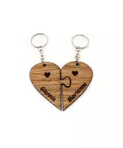 My Lost Piece Wooden Keyring