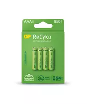 GP ReCyko+ Recharg Batteries AAA 800mah 4pcs 656.859UK