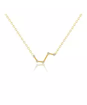 Aries Zircon Gold Necklace