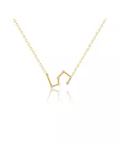 Leo Zircon Gold Necklace