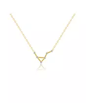 Libra Zircon Gold Necklace