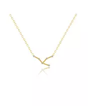 Taurus Zircon Gold Necklace