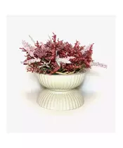 Arrangement - White Vase with Pink Flowers