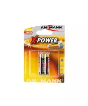 ANSMANN Micro - AAA size - Pack of 2,Non - Rechargeable Batteries,X-Power Alkaline Range