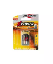ANSMANN 9V E-Block - Pack of 1,Non - Rechargeable Batteries,X-Power Alkaline Range