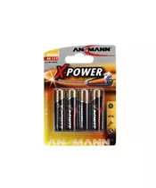 ANSMANN Mignon - AA size - Pack of 4,Non - Rechargeable Batteries,X-Power Alkaline Range
