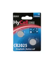 ANSMANN HYCELL  CR 2025 - Pack of 2,Non Rechargeable Batteries,Coin Cells in Blister Packs