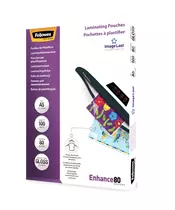 Fellowes LAMINATING POUCH  pack of 100 / A5 80 microns
