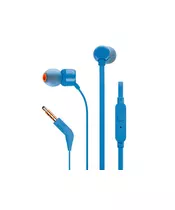 JBL T110, InEar Universal Headphones 1-button Mic/Remote (Blue)