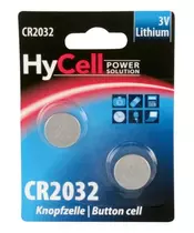 ANSMANN HYCELL CR 2032 - Pack of 2,Non Rechargeable Batteries,Coin Cells in Blister Packs
