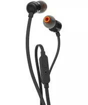 JBL T110, InEar Universal Headphones 1-button Mic/Remote (Black)