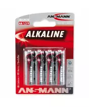 ANSMANN Mignon - AA size - Pack of 4,Non - Rechargeable Batteries,Red Line Alkaline Range