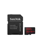 Sandisk Extreme microSDXC 128GB + SD Adapter for Action Sports Cameras - works w
