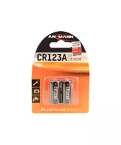 ANSMANN CR123 A - Pack of 2 - NEW,Non - Rechargeable Batteries,Lithium Photocell Range