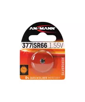 ANSMANN SR66 / 377,Non - Rechargeable Batteries,Silver Oxide Cells in Blister Packs