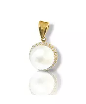 PENDANT BOVVO 14CT PEARL