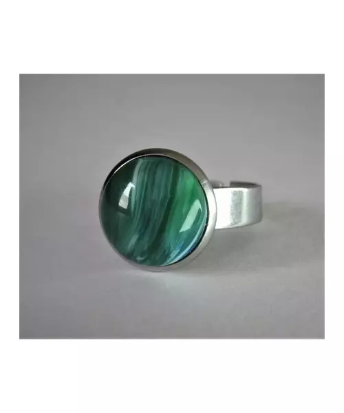 Green Malachite Natural Gemstone Ring