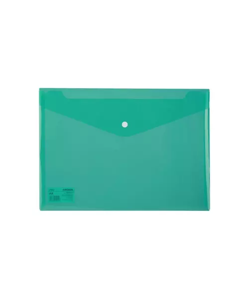 Deli Φάκελος Αρχειοθέτησης Διαφανής Bag Snap 2C Κατάλληλος για Έγγραφα Μεγέθους Α4, σε Πράσινο Χρώμα