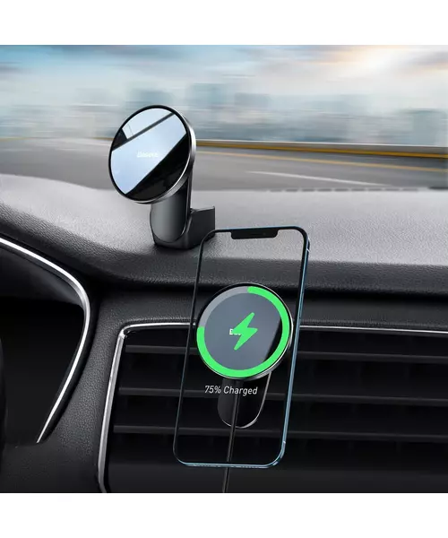Baseus Car Charger Wireless Dash/Wind Magnetic iPhone BIG ENERGY