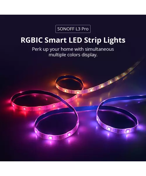 Sonoff Smart LED Light Strip RGBIC Outdoor IP54 Wi-Fi/BT L3-5M-P