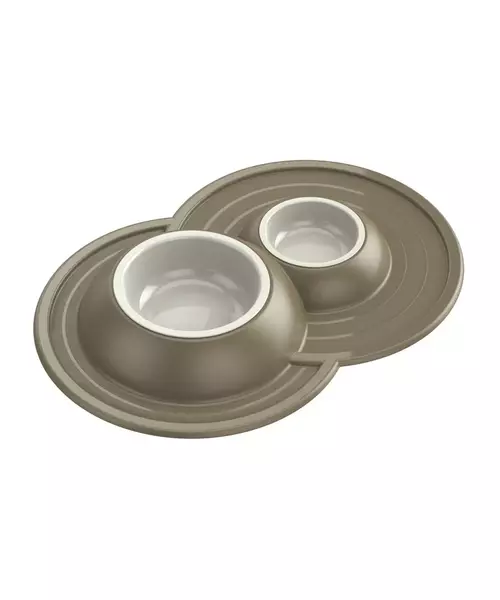 ANTI-DIRT SOFT HOLDER WITH 2 BOWLS