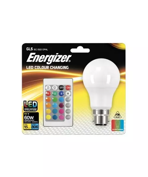 ENERGIZER LED COLOUR CHANGING B22