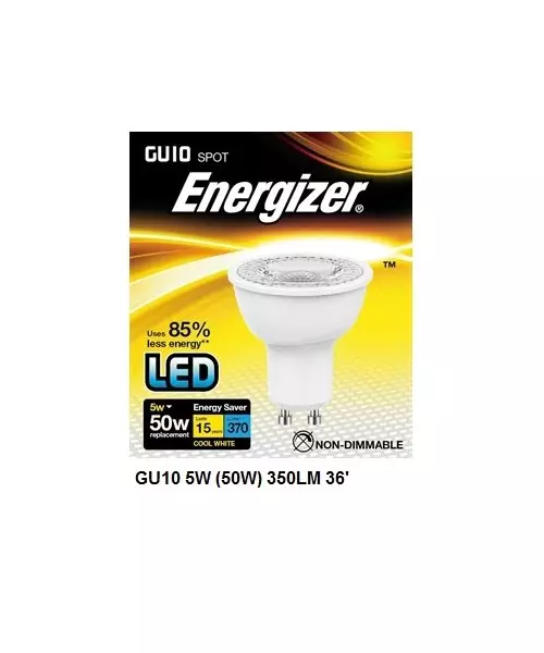 S8825 LED GU10 5W 370LM 36° COOL WHITE