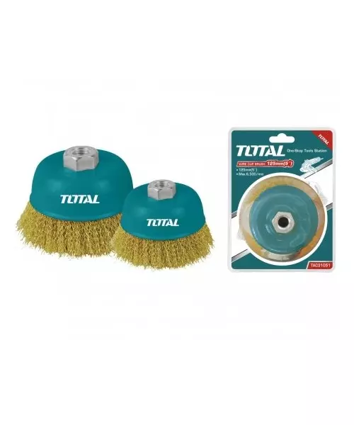 TOTAL WIRE CUP BRUSHES 75mm