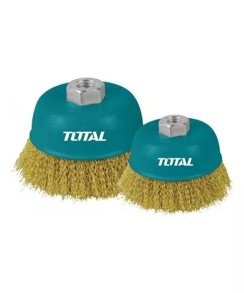 TOTAL WIRE CUP BRUSHES 125mm (TAC31051)