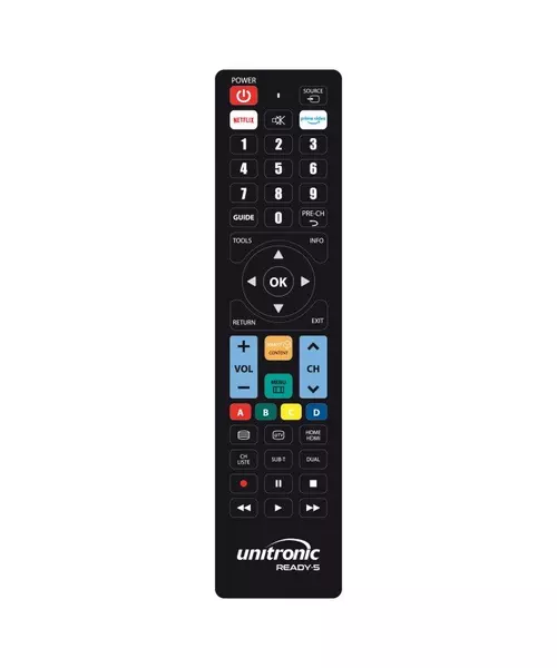 Unitronic Ready5 Multribrand TV Replacement Remote