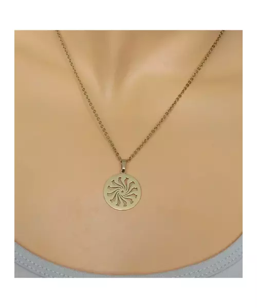 "Chic & Simple -Sun" Gold Color Necklace