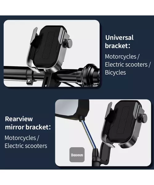 Baseus VA Motorcycle/Bicycle/Scooter Phone Holder ARMOR