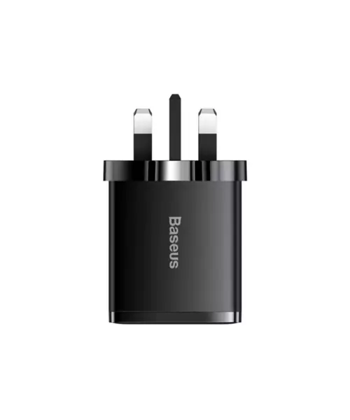 Baseus Charger Wall 30W USB-C/2xUSB-A UK Black