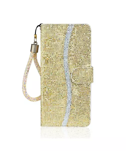 A33 Wallet Bling Glitter Leather Cover