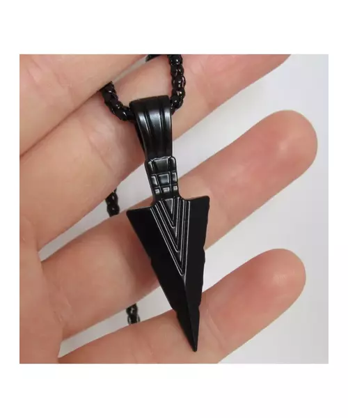 "Arrow - Black color" Necklace for Men