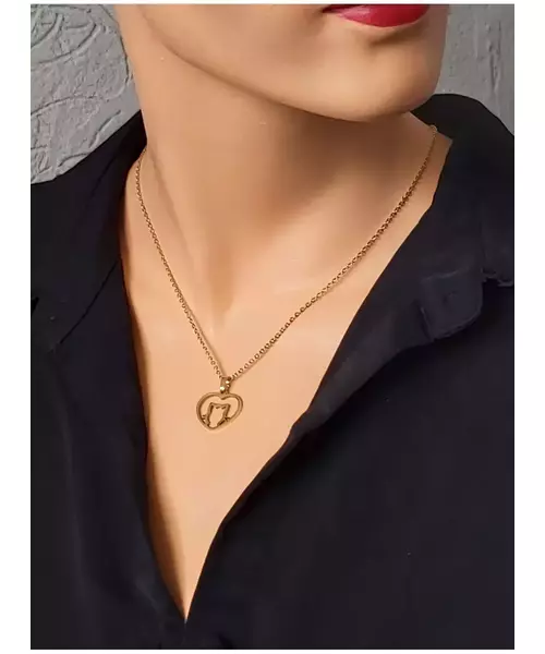 "Chic & Simple -Cat No.2" Gold Color Necklace