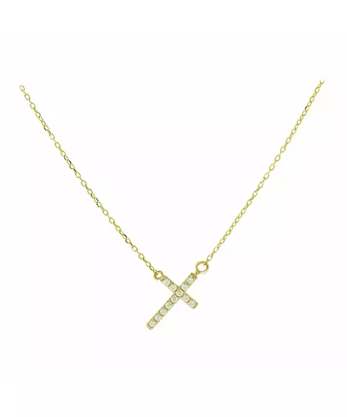 14k cross necklace