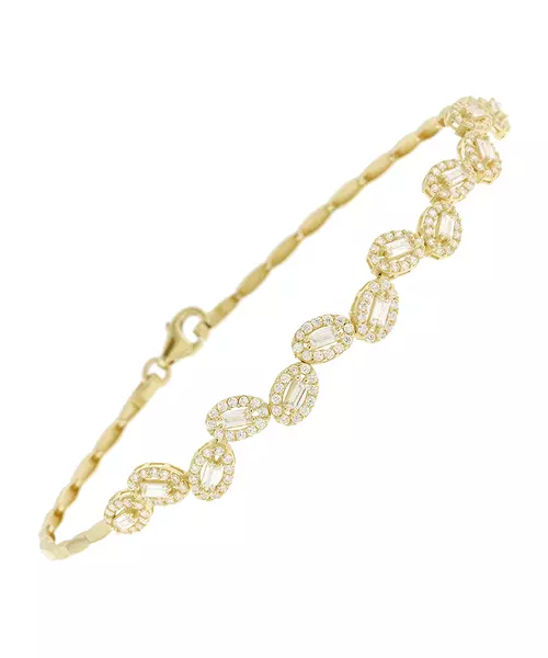 14k cubic zircone bracelet