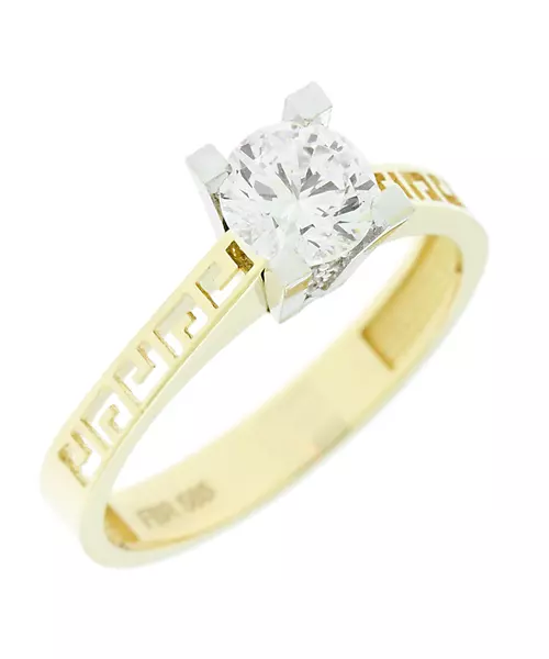 14K CUBIC ZIRCON PROMISE RING